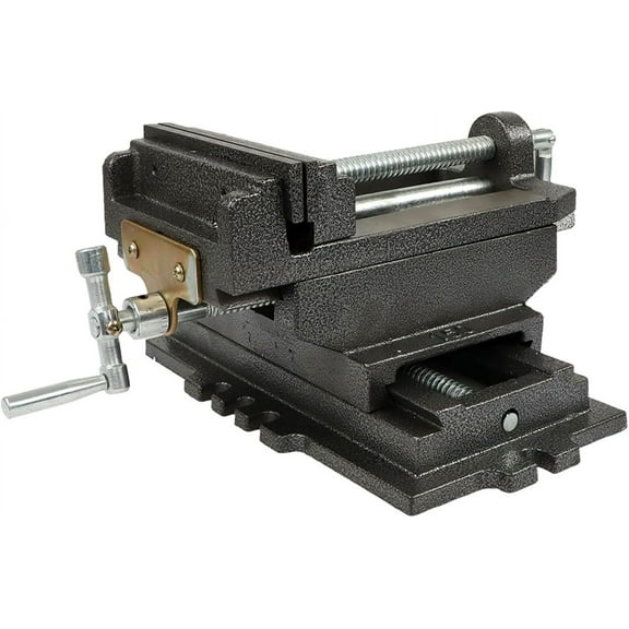 6 Inch Cross Slide Drill Press Vise Heavy Duty Benchtop Compound Cross Slide Vise Drill Press X-Y Compound Vise Fit for CNC Milling Machine, Drilling Machine and other Mechanical Equipment