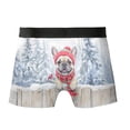 thumbnail image 2 of Playful German Shepherd Welcomes Winter Snowy Day with Cardinal Bird All Over Print Boxer Briefs Underwear for Men Dad Dog Lover Gifts - 120177, 2 of 6