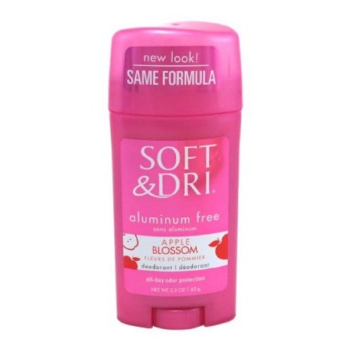 Soft and Dri Aluminum Free Deodorant, Apple Blossom, 2.3 Oz, 2 Pack