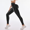 thumbnail image 6 of Celsior Cellulite Leggings No Front Seam Leggings Skin-Friendly Full Length Buttery Soft Yoga Pants Slim Move Cellulite Leggings Sculpting Yoga Fitness Pants Scrunch Butt Lifting Leggings Black L, 6 of 7