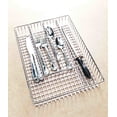 thumbnail image 3 of Kitchen Details Chrome Cutlery Tray in White, 3 of 4