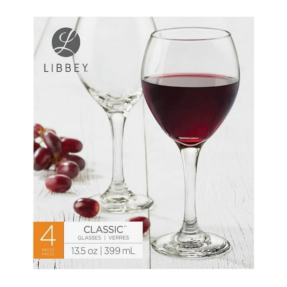 Juego de Copas Libbey Classic Glasses Vino Tinto 4 Piezas