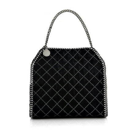 Stella McCartney small faux handbag falabella new black silver Bag