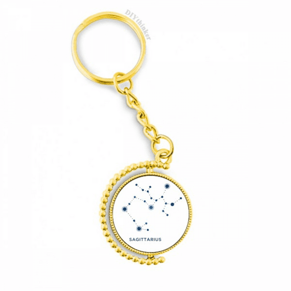 sagittarius constellation sign zodiac metal connector key chain accessory en keyholder