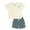 Pear Sorbet/Silver Pine, variant on by Gerber Toddler Boy Shirt and Cargo Short Outfit Set, 2-Piece, Sizes 12 Months - 5T