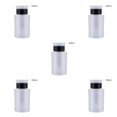 thumbnail image 1 of ZheElen Pump Dispenser Bottle Compact Refillable Empty 180ml Nail Remover Liquid Holder Manicure Accessory Package Containers Black 5Set, 1 of 6