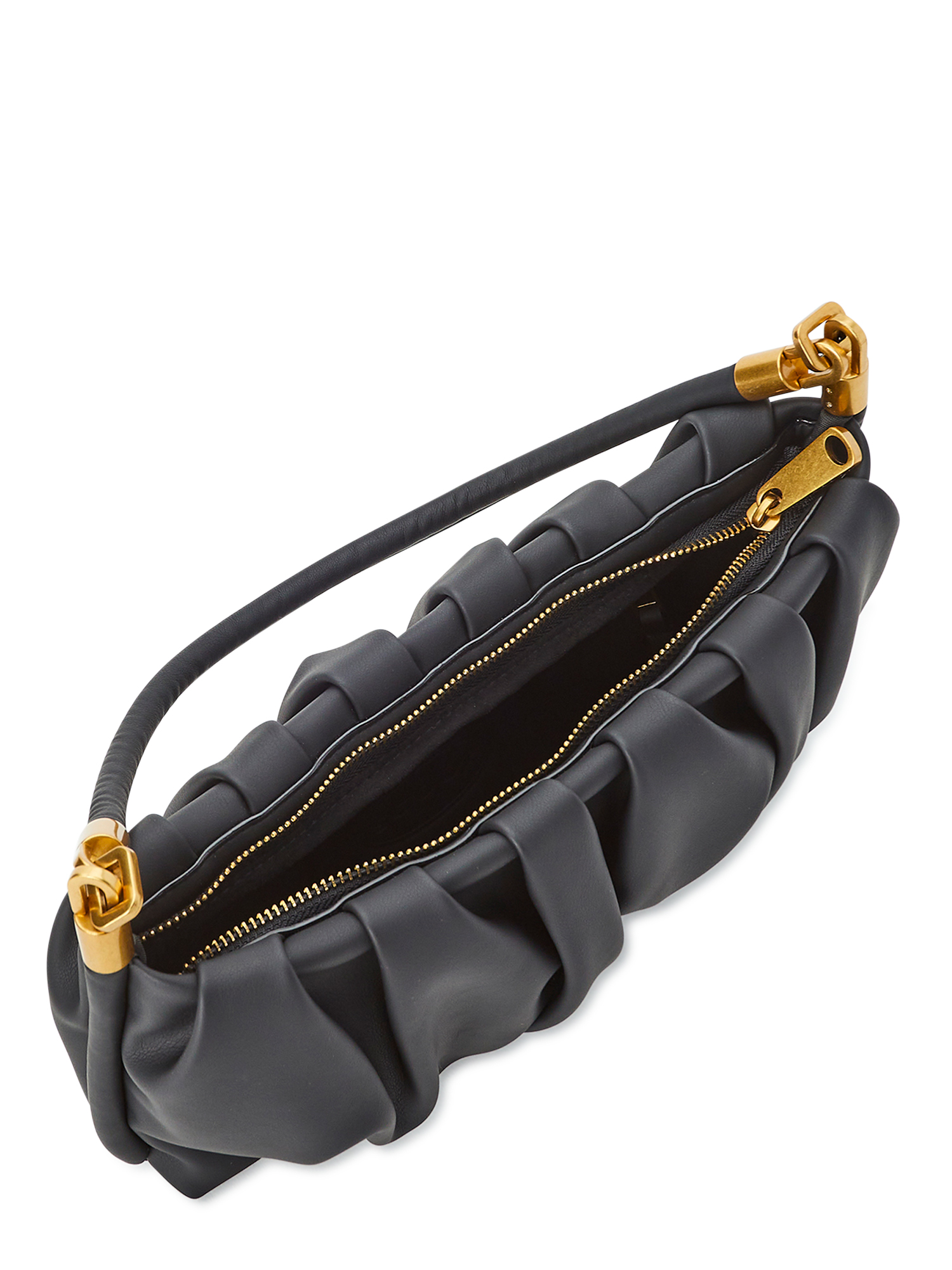 Scoop Women's Ruched Shoulder Bag Black - image 4 of 4