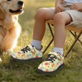 thumbnail image 3 of Pointodoor Capybara Bee Floral Shoes for Kids Size 13 Casual Knitted Mesh Slip on Sneakers Anti-Slip Breathable Lightweight Athletic Running Shoes with Single Buckle, 3 of 7