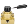 thumbnail image 3 of ANGGREK 3 Position 4 Way Lever Hand Valve, Lever Hand Valve 3 Position 4 Way Pneumatic Air Control Switch Equipment HV‑04,Pneumatic Lever Hand Valve, 3 of 8
