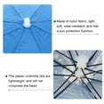 thumbnail image 5 of Uxcell 20" Fishing Umbrella Hat Folding Sun Rain Cap Head Umbrella Blue 4 Pack, 5 of 6