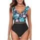 thumbnail image 3 of TaTaai Women's Performance Swimwear, Sleeveless Diving Suit with Chest Pad, Athletic Surfing Set for Beach and Vacation Gift, 3 of 9