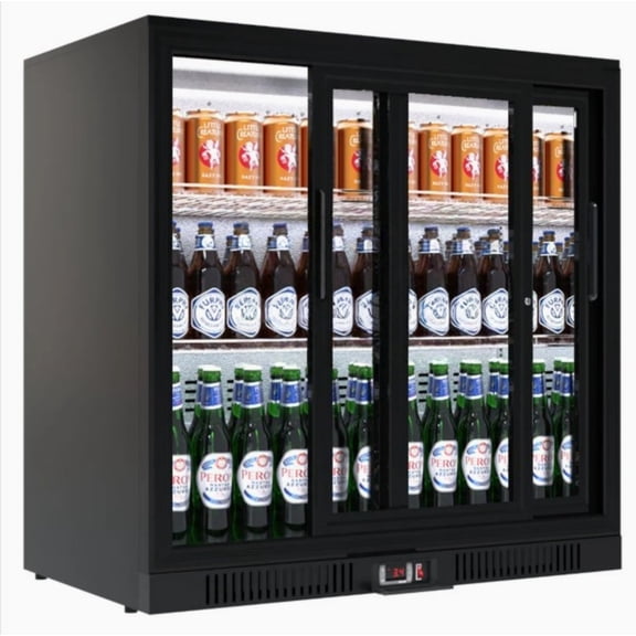 Cooler Depot 36” Back Bar Cooler NSF Beverage Merchandiser, Sliding Door, 7.4 cu ft
