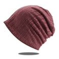 thumbnail image 2 of Hats Men's And Women's Lightweight Slouch Beanie Solid Color Knitted Soft For Autumn And Winter Hat, 2 of 2