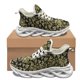 thumbnail image 1 of Zapatillas de baloncesto cómodas con estampado barroco dorado y negro, antideslizantes, con amortiguación, transpirables, con cordones y vulcanizadas., 1 of 6