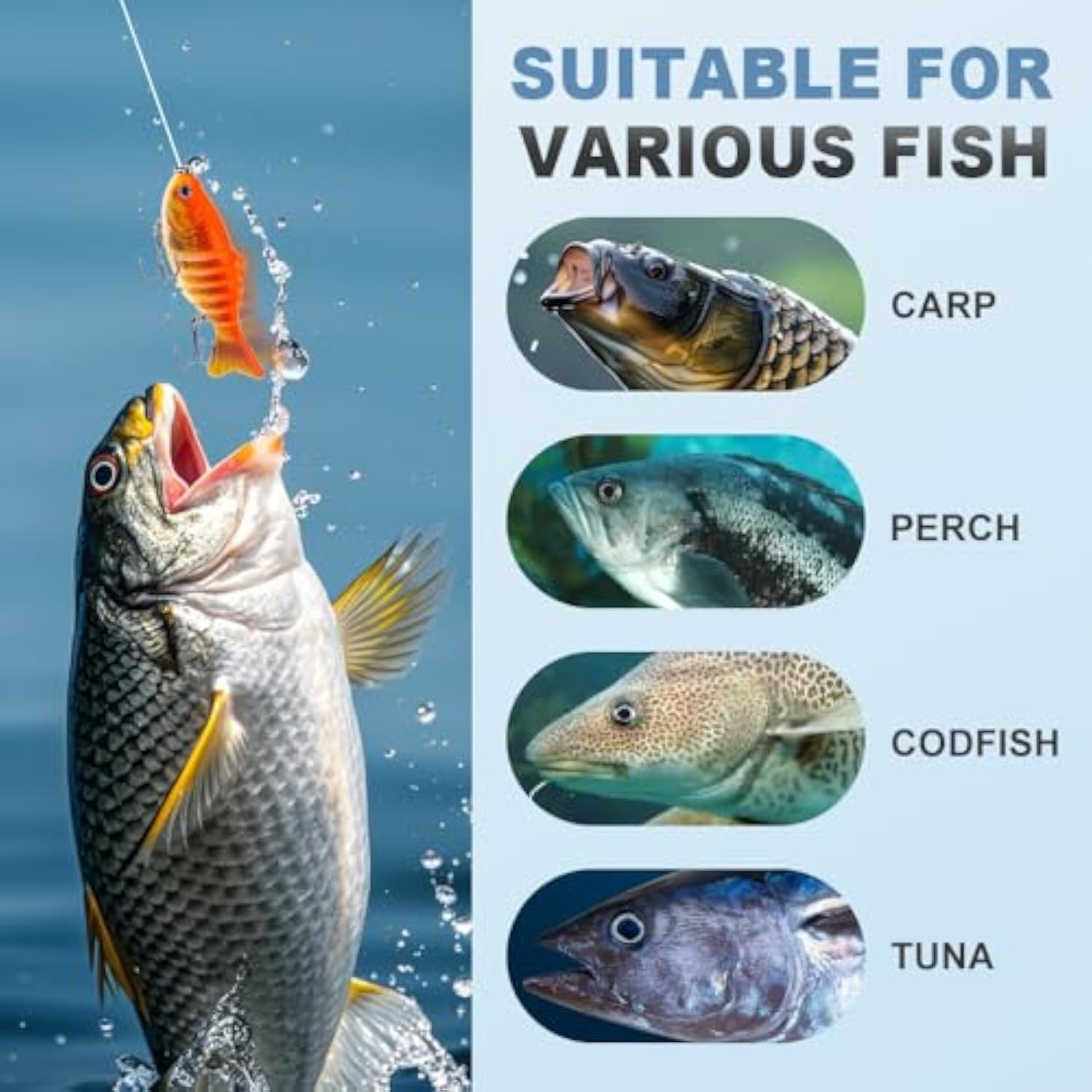 Robotic Fishing Lure, 2025 New 3D Swimming Bait for Freshwater and Saltwater, Fishing Gear Attracts Fishing Lures Walleye Trout Bass, Fishing Lures for Beginners, Amateurs and Professionals