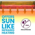 thumbnail image 3 of Infrared Outdoor Electric Space Heater - 1500W Fast Heating Outdoor Wall /Ceiling Heater Odorless Waterproof Electric Patio Heater w/ High Rated Aluminum Reflector - Remote Control -SereneLife SLOHT28, 3 of 5
