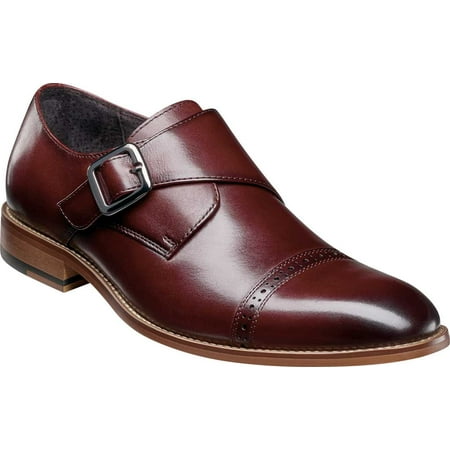 

Stacy Adams Men s Shoes Desmond Leather Cap Toe Monk Strap Loafer 25162-601