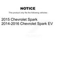 thumbnail image 2 of CMX Rear Ceramic Disc Brake Pads CMX-D1739 for Car Chevrolet Spark EV, 2 of 9