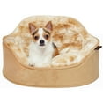 thumbnail image 1 of Precious Tails Faux Fur Princess Pet Bed with Plush Bone Pillow, 1 of 8