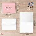 thumbnail image 6 of Baby Girl Thank You Card - Elegant Light Pink Greeting for Birthdays, Baby Showers, Weddings, Business - White Blank Interior | 4.25 x 5.5” | Set of 25 Cards & 25 Envelopes, 6 of 6