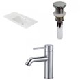 thumbnail image 1 of American Imaginations 35.5-in. W 1 Hole Ceramic Top Set In White Color - Drain Incl. AI-33003, 1 of 9