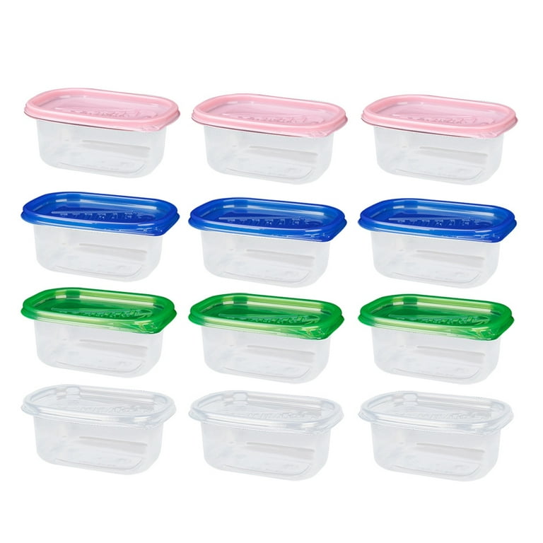 Tripumer 100 Pcs Clear Plastic Food Containers Square Hinged