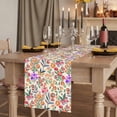 thumbnail image 2 of Table Runners 120 Inches Long Dress Scarves, Watercolor Floral Farmhouse Coffee/Dining/Kitchen Table Runner for Living Room, Retro Botanical Flowers Leaves Spring Beige 13x120 Inch, 2 of 9