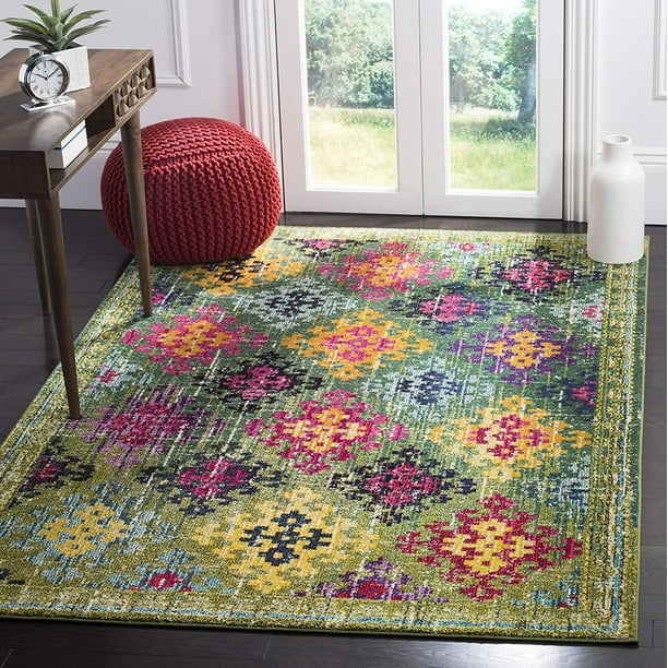 Safavieh Monaco Collection Area Rug, 8' x 10', Green/Multi Walmart