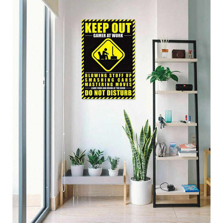Poster Keep Out! - Gamer at Work