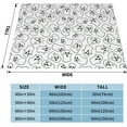 thumbnail image 5 of Halloween Ghost Flutter Blanket Halloween Throw Blanket Flannel Lightweight Soft Plush Fuzzy Blankets for Bed Sofa Couch Livingroom Chair Car Travel Pet 60"x50", 5 of 6