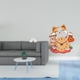 thumbnail image 2 of Escultura de elefante,Esculturas de elefantes de resina,decoración para el hogar,artesanía,Reloj de pared,Reloj de pared silencioso con forma de gato,ideal para amantes de los gatos.,Lindo, 2 of 8
