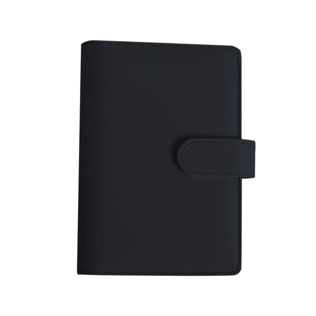 File Folder Leather Notebook Cover Ring Binder PU A6 Durable Vintage Refillable Budget Envelope System Organizer