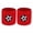 Red, variant on Sports Wristbands for Kids, Colorful Wrist Sweatbands Terry Cloth Wristbands with Soccer Basketball Football Baseball Design for Outdoor Sports Birthday Party Favors