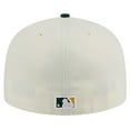 thumbnail image 4 of Men's New Era Cream Athletics Chrome 59FIFTY Fitted Hat, 4 of 6