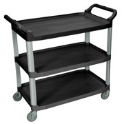 LUXOR SC13-G Large ServIng Cart - Three Shelves