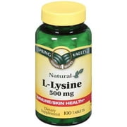 Spring Valley: Immune/Skin Health* L-Lysine 500 Mg, 100 Ct