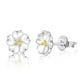 thumbnail image 3 of Pendientes de botón para mujer, pendientes de botón, pendientes de botón para mujer, pendientes de flores con separación de temperamento, pendientes, pendientes, 3 of 5