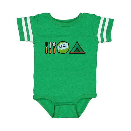 

Inktastic Camping Eat Sleep Camp Gift Baby Boy or Baby Girl Bodysuit