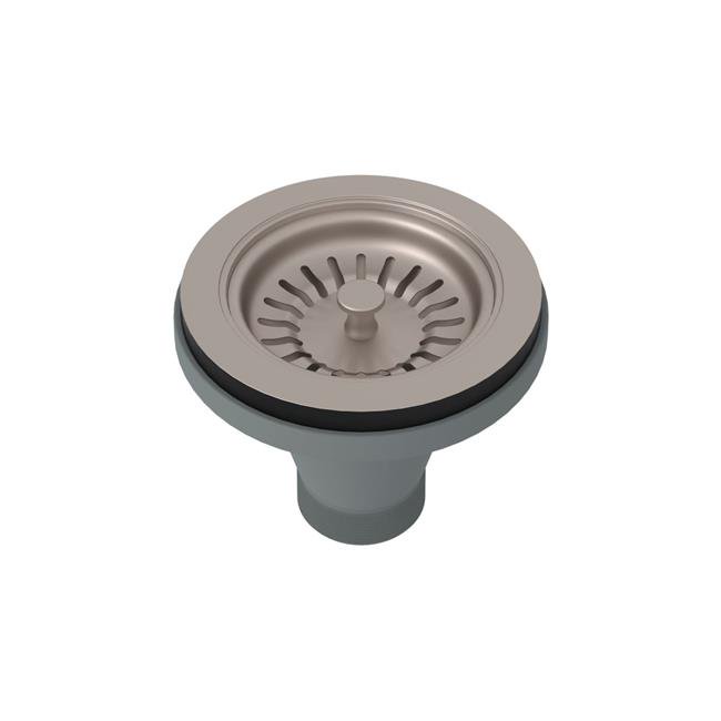 Rohl Basket Strainer Without PopUp In Satin Nickel Manual Operation