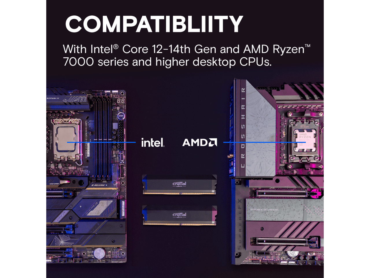 Crucial Pro Overclocking 64GB (2 x 32GB) DDR5 6000 (PC5 48000