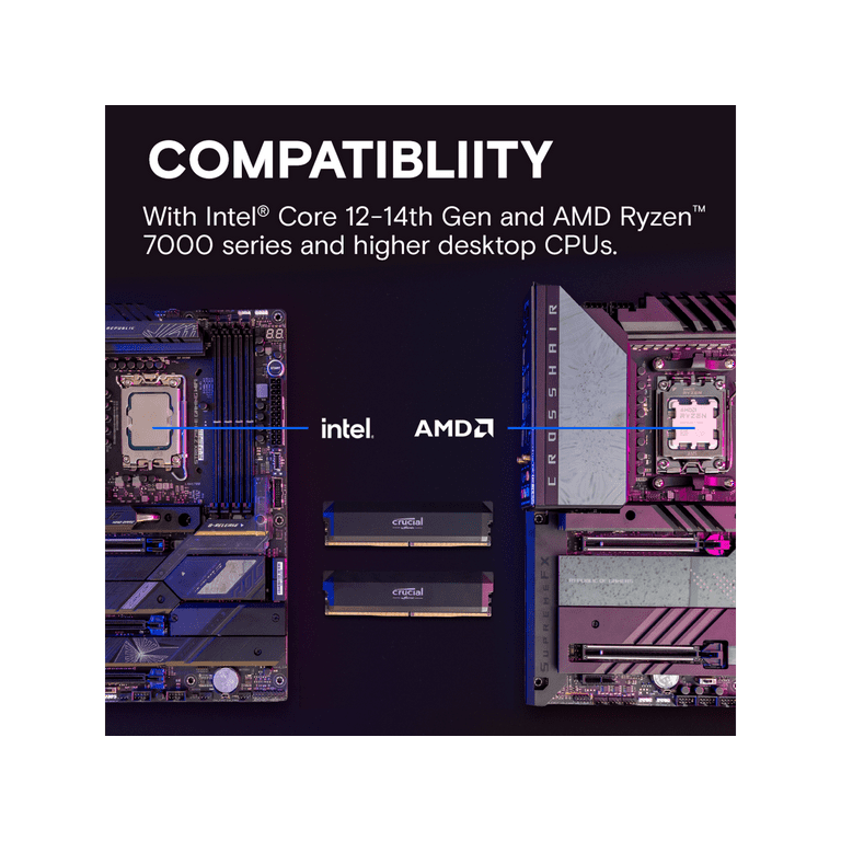 Crucial Pro Overclocking 64GB (2 x 32GB) DDR5 6000 (PC5 48000