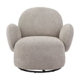 thumbnail image 4 of Tcbosik Swivel Barrel Chair, Single Sofa Chair, Modern Accent Chair for Living Room Bedroom, Grey, 4 of 8