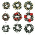 thumbnail image 5 of Christmas Wreath With Battery Powered LED Light String Hanging Garland Holiday Home Decorations, 5 of 5
