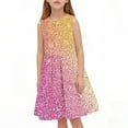 thumbnail image 2 of Delliss Little Girls Sleeveless Sequin Dress Cute Summer Sundress Tutu Dress A-Line Playwear Dress, 2 of 7