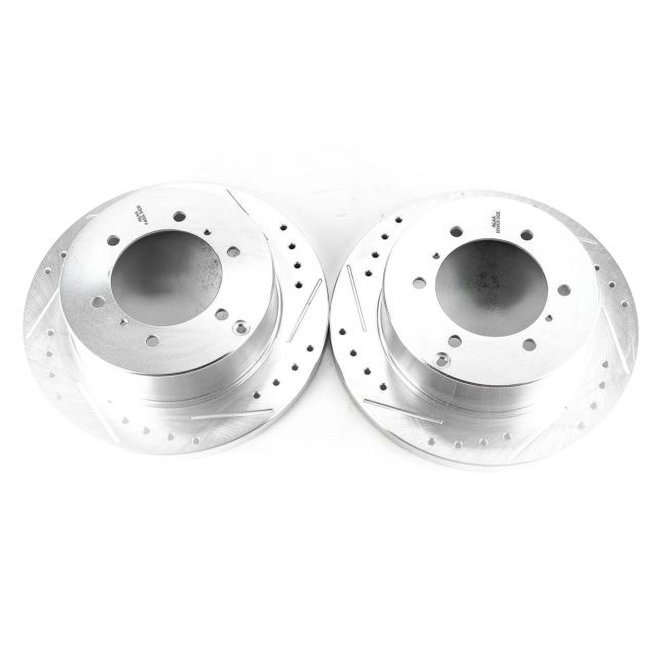 Power Stop Rear Pair of Drilled and Slotted Brake Rotors JBR724XPR