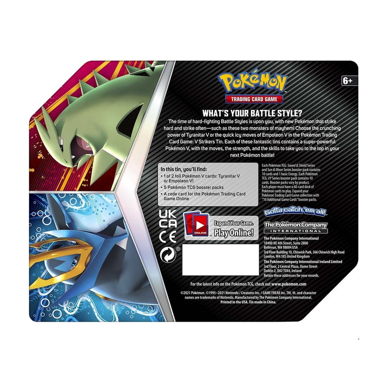 pokemon trading card games v strikers tin tyranitar v Pokemon TCG: V Strikers Tin