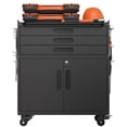 thumbnail image 4 of Gearwell Garage Tool Cabinet, 34.3-Inch Rolling Metal Tool Storage Organizer and Mobile Workbench with Lockable Doors, 3 Drawers for Garage Workshop Home, 4 of 24