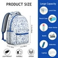 thumbnail image 6 of "Wildflower Backpack - Sunflower Themed, Water-Resistant School Bag for Women, Roomy Interior, Laptop Sleeve, Stylish Floral Print for Everyday Use", 6 of 6