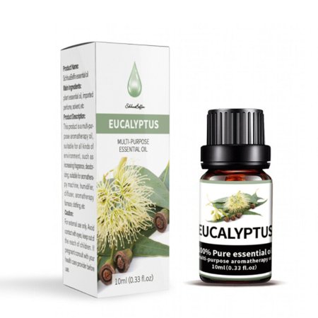 NIFFPD 100% Pure Eucalyptus Essential Oil,(2 Pack) for Diffusers, Home Care, Candle Making, Fragrance, Aromatherapy 10ml/0.33fl.oz