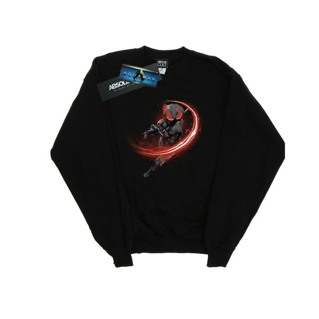 DC Comics Chandail en Molleton Garçon Aquaman Noir Manta Flash
